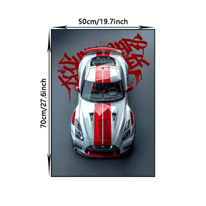 Famous Car Miata Supra Red Street Art Graffiti Style Canvas Wall Painting Printed Poster Modern Home Decoration Birthday Gift