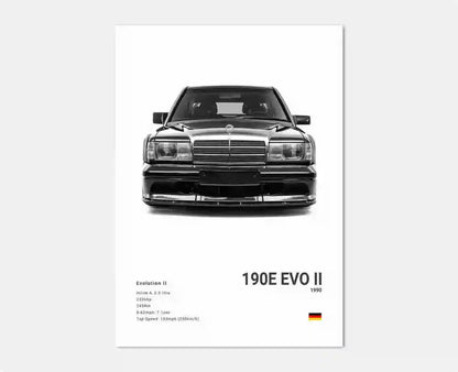 Black and White Luxury Sports Car Luxury German Car Poster Aesthetics G63 SL Gtr Sedan Canvas Print Wall Art Garage Room Decor