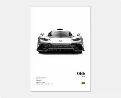 Black and White Luxury Sports Car Luxury German Car Poster Aesthetics G63 SL Gtr Sedan Canvas Print Wall Art Garage Room Decor