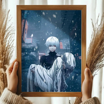 Classic Anime T_Tokyo G_Ghoul Magazines Poster Decorative Wall Art Stickers Mural Photo Print for Home Living Room Hallway Decor