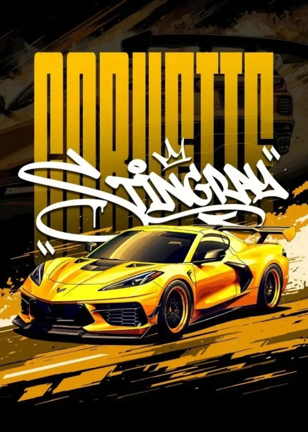 Famous Car Miata Supra Red Street Art Graffiti Style Canvas Wall Painting Printed Poster Modern Home Decoration Birthday Gift