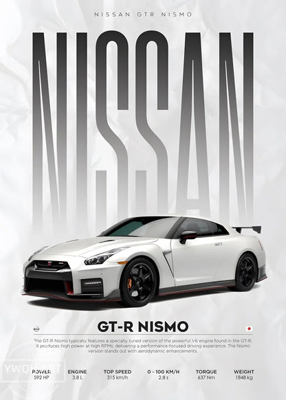 Famous Cars S14 F430 SF90 GTS AMG GT R34 F40 Poster Picture Canvas Painting Wall Art Home Decoration Print for Living Room Decor