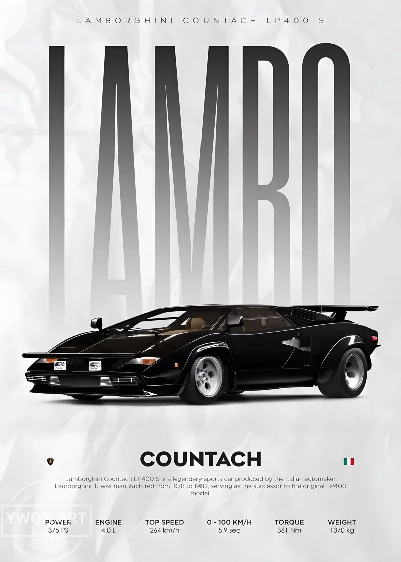 Famous Cars S14 F430 SF90 GTS AMG GT R34 F40 Poster Picture Canvas Painting Wall Art Home Decoration Print for Living Room Decor