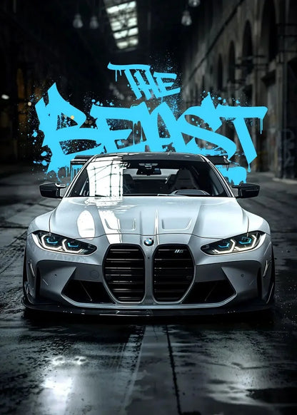 Famous Car Miata Supra Red Street Art Graffiti Style Canvas Wall Painting Printed Poster Modern Home Decoration Birthday Gift