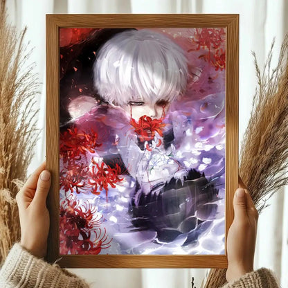 Classic Anime T_Tokyo G_Ghoul Magazines Poster Decorative Wall Art Stickers Mural Photo Print for Home Living Room Hallway Decor