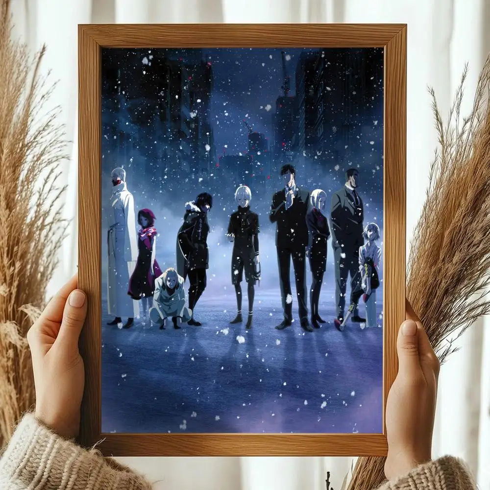 Classic Anime T_Tokyo G_Ghoul Magazines Poster Decorative Wall Art Stickers Mural Photo Print for Home Living Room Hallway Decor