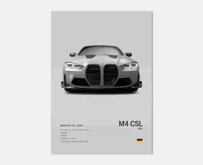 Pop Black And White Poster Wall Art Luxury Supercar F80 M3 M140 GTR HD Oil On Canvas Print Home Living Room Bedroom Decor Gift