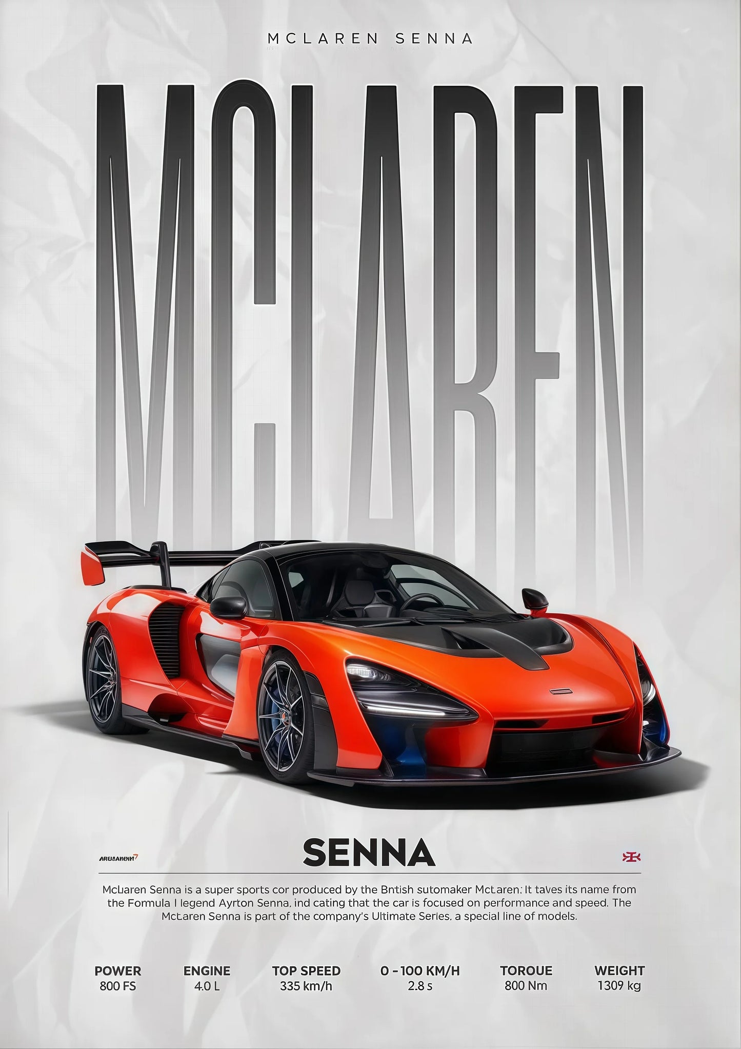 Modern Famous Cars W16 750S Canvas Painting Wall Art Fashion Luxury Sports Car Poster Prints For Living Room Home Decor Gift
