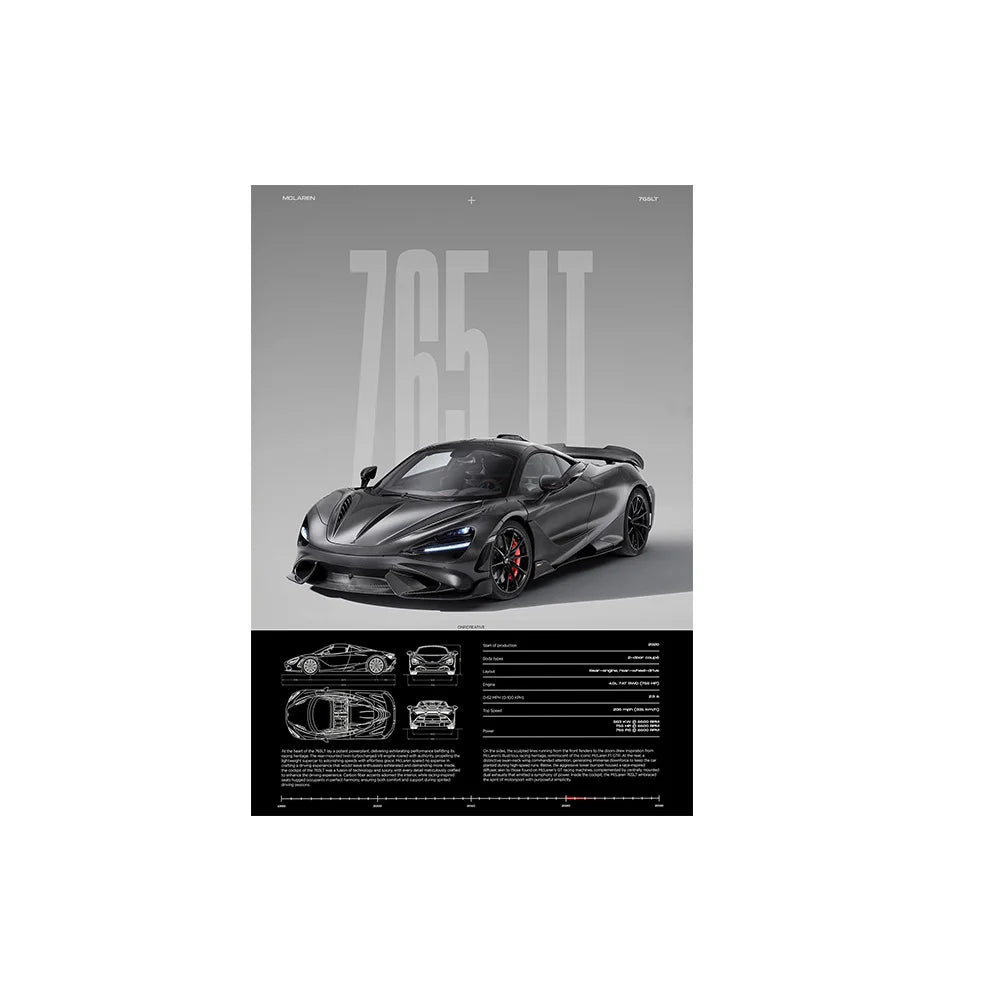 Performance Sports Cars Wall Art Poster Fashion Race Cars Canvas Painting Famous Cars Canvas Art Prints Cars Decorative Pictures
